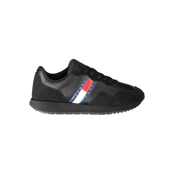 Black Leather Men Sneaker TO-31961 Black Leather Men Sneaker TO-31961