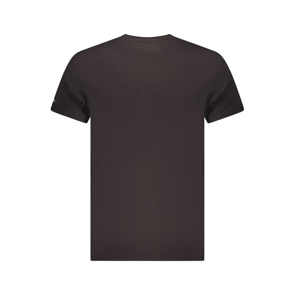 Tommy Hilfiger Black Cotton Men T-Shirt TO-35381 Tommy Hilfiger Black Cotton Men T-Shirt TO-35381
