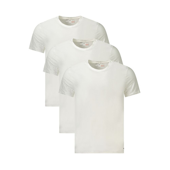 Calvin Klein White Cotton Men T-Shirt CA-36025 Calvin Klein White Cotton Men T-Shirt CA-36025