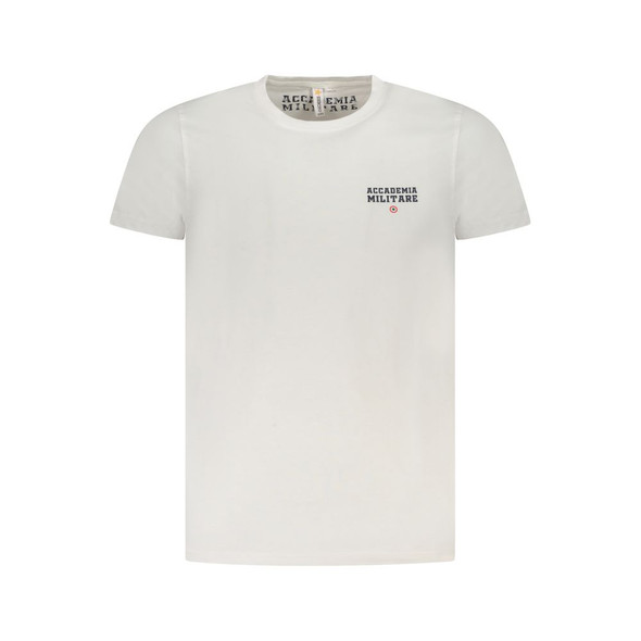 Accademia Militare White Cotton T-Shirt AC-36553 Accademia Militare White Cotton T-Shirt AC-36553