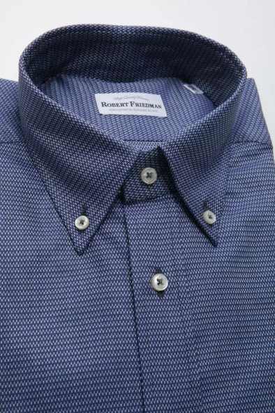 Robert Friedman Blue Cotton Men Shirt RO-20455 Robert Friedman Blue Cotton Men Shirt RO-20455