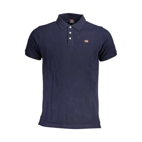 Norway 1963 Blue Cotton Men Polo Shirt NO-37829 Norway 1963 Blue Cotton Men Polo Shirt NO-37829