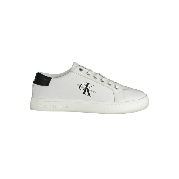 White Recycled Polyester Men Sneaker White Recycled Polyester Men Sneaker