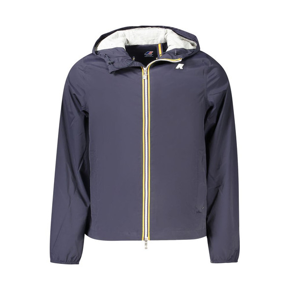 K-WAY Blue Nylon Men Jacket KW-38783 K-WAY Blue Nylon Men Jacket KW-38783
