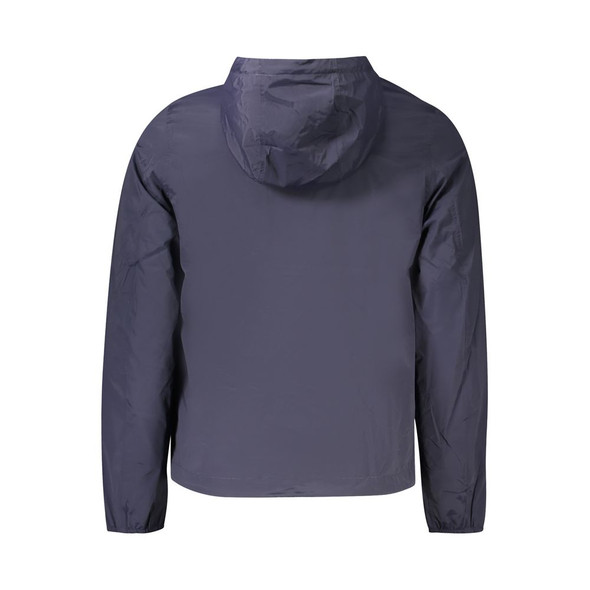 Blue Nylon Men Jacket KW-38783 Blue Nylon Men Jacket KW-38783