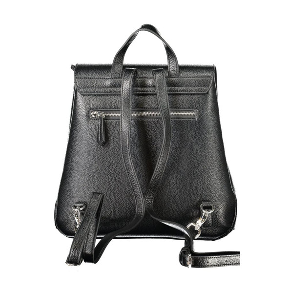 Mario Valentino Black Polyethylene Women Backpack VA-39143 Mario Valentino Black Polyethylene Women Backpack VA-39143