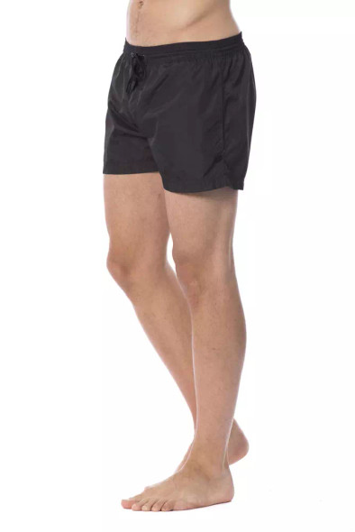 Roberto Cavalli Sport Black Polyester Men's Swim Trunk Roberto Cavalli Sport Black Polyester Men's Swim Trunk