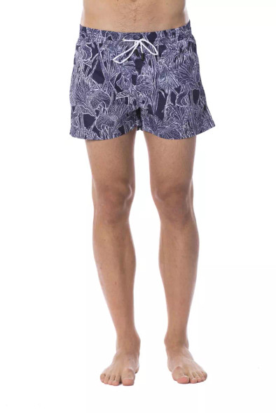 Roberto Cavalli Sport Blue Polyester Men Swimsuit Roberto Cavalli Sport Blue Polyester Men Swimsuit