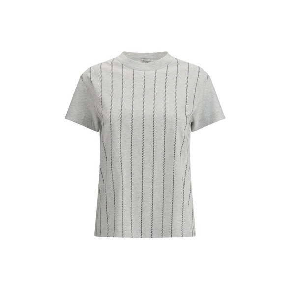 Striped T-Shirt with mini sequins Striped T-Shirt with mini sequins