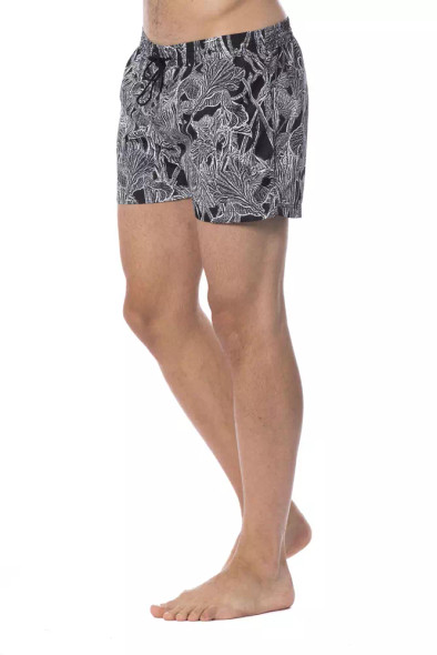 Roberto Cavalli Sport Black Polyester Men Swimsuit Roberto Cavalli Sport Black Polyester Men Swimsuit