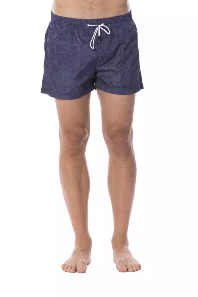 Roberto Cavalli Sport Blue Polyester Men's Swim Trunk Roberto Cavalli Sport Blue Polyester Men's Swim Trunk