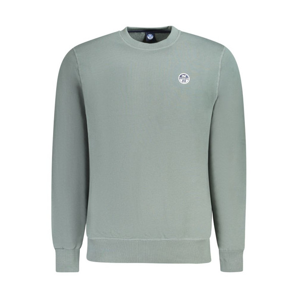 Green Cotton Men Sweater NO-33751 Green Cotton Men Sweater NO-33751