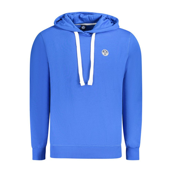 North Sails Blue Cotton Men Sweater NO-33773 North Sails Blue Cotton Men Sweater NO-33773