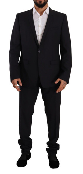 Blue GOLD Wool Single Breasted 2 Piece Suit Blue GOLD Wool Single Breasted 2 Piece Suit