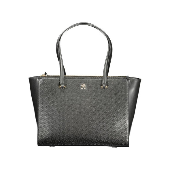 Black Polyethylene Women Handbag TO-36354 Black Polyethylene Women Handbag TO-36354