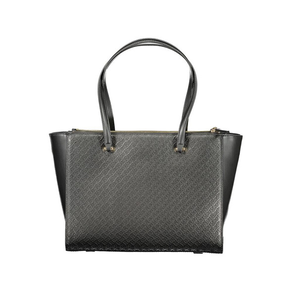 Black Polyethylene Women Handbag TO-36354 Black Polyethylene Women Handbag TO-36354