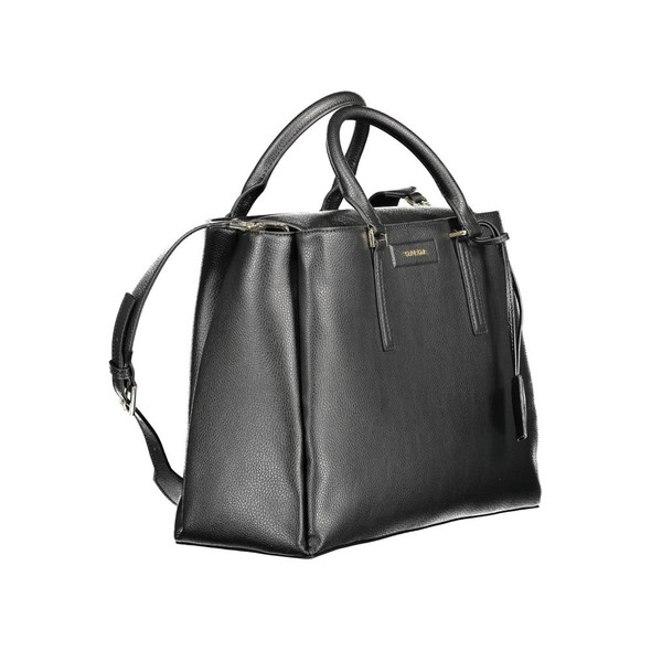 Black Recycled Polyester Women Handbag CA-37858 Black Recycled Polyester Women Handbag CA-37858