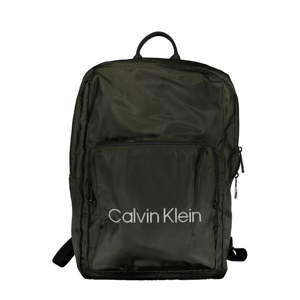 Green Polyester Men Backpack Green Polyester Men Backpack