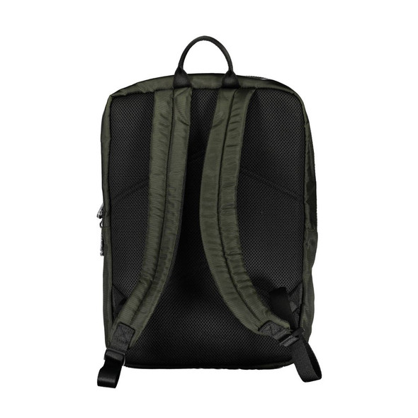 Green Polyester Men Backpack Green Polyester Men Backpack