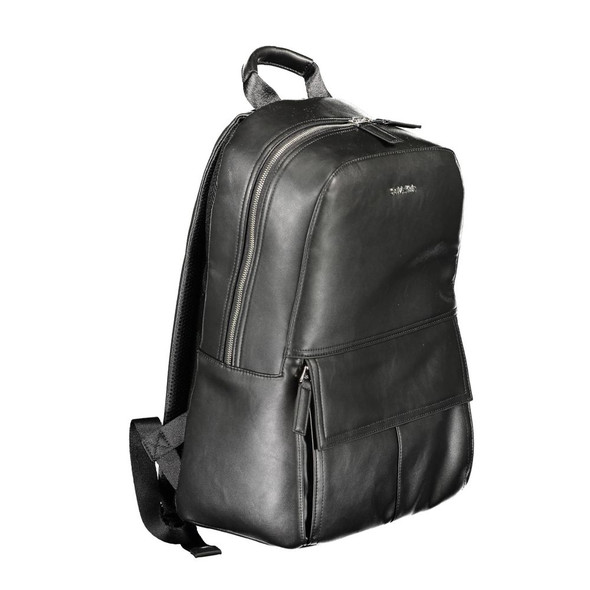 Black Polyester Men Backpack CA-38036 Black Polyester Men Backpack CA-38036
