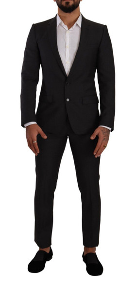 Dolce & Gabbana Black MARTINI Single Breasted 2 Piece Suit Dolce & Gabbana Black MARTINI Single Breasted 2 Piece Suit