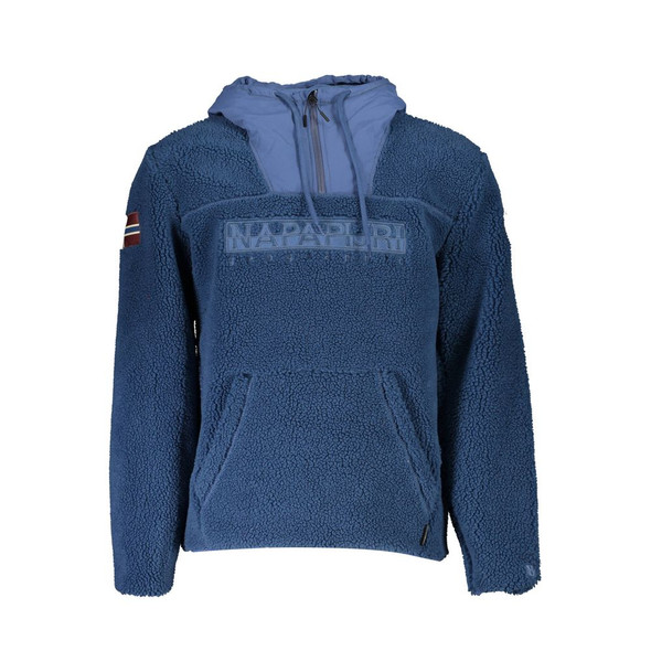 Napapijri Blue Polyester Sweater Napapijri Blue Polyester Sweater