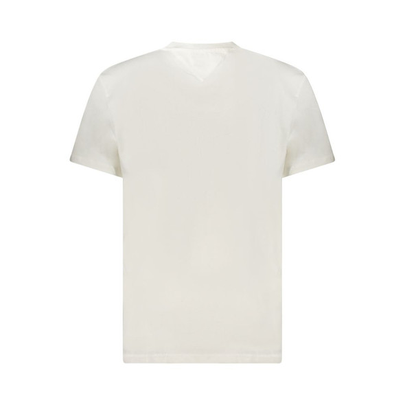Tommy Hilfiger White Cotton Men T-Shirt TO-39313 Tommy Hilfiger White Cotton Men T-Shirt TO-39313