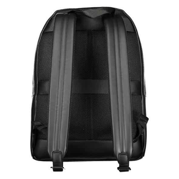 Tommy Hilfiger Black Polyester Men Backpack TO-36344 Tommy Hilfiger Black Polyester Men Backpack TO-36344