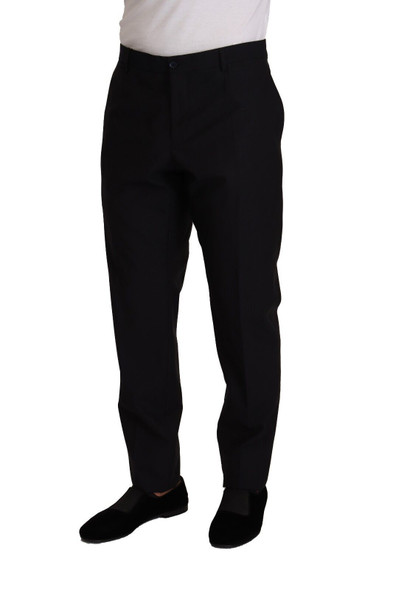 Blue Wool Silk Formal Trouser Dress Pants Blue Wool Silk Formal Trouser Dress Pants