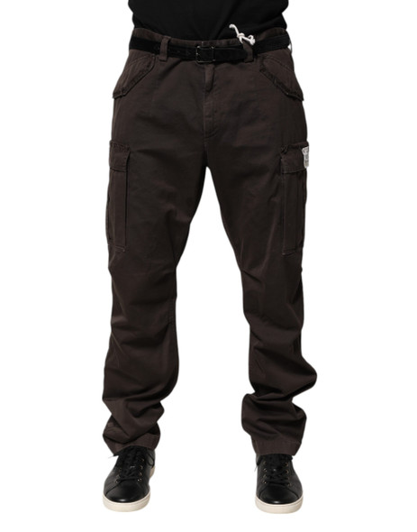 Brown Cotton Stretch Cargo Men Trouser Pants Brown Cotton Stretch Cargo Men Trouser Pants