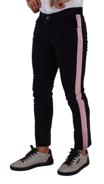 Dolce & Gabbana Blue Corduroy Cotton Stretch Skinny Jeans Dolce & Gabbana Blue Corduroy Cotton Stretch Skinny Jeans