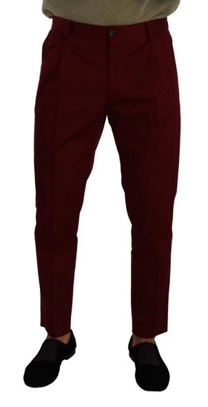 Dark Red Cotton Mens Chinos Trouser Dress Pants Dark Red Cotton Mens Chinos Trouser Dress Pants