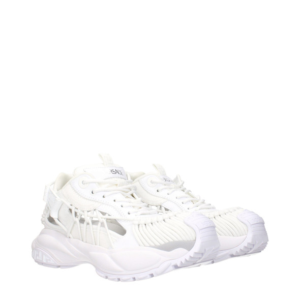 Versace White Leather Athletic Sneakers VE15248521167113BT Versace White Leather Athletic Sneakers VE15248521167113BT