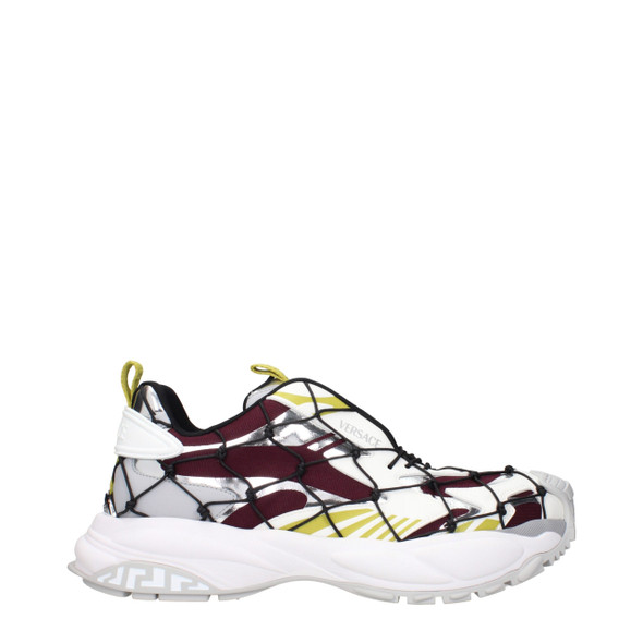 Versace Red Fabric Athletic Sneakers Versace Red Fabric Athletic Sneakers