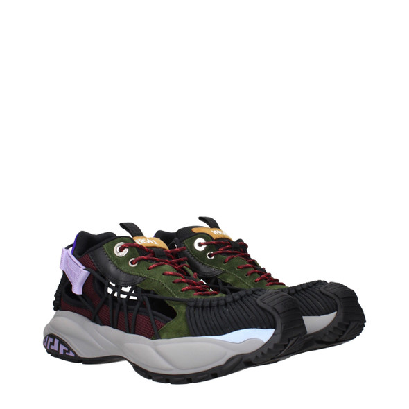 Versace Multicolor Leather Athletic Sneakers Versace Multicolor Leather Athletic Sneakers