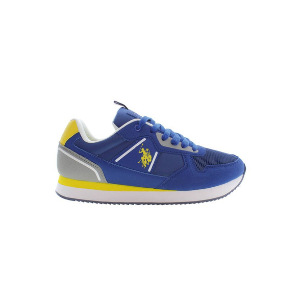 U.S. POLO ASSN. Blue Polyester Men Sneaker US-37078 U.S. POLO ASSN. Blue Polyester Men Sneaker US-37078