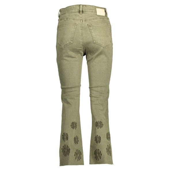 Desigual Green Cotton Women Jeans DE-37509 Desigual Green Cotton Women Jeans DE-37509