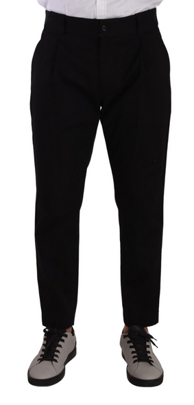 Black Cotton Stretch Chinos Trouser Jeans Black Cotton Stretch Chinos Trouser Jeans