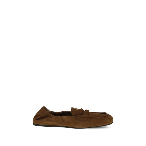 Miu Miu Suede Ruches Loafers Miu Miu Suede Ruches Loafers