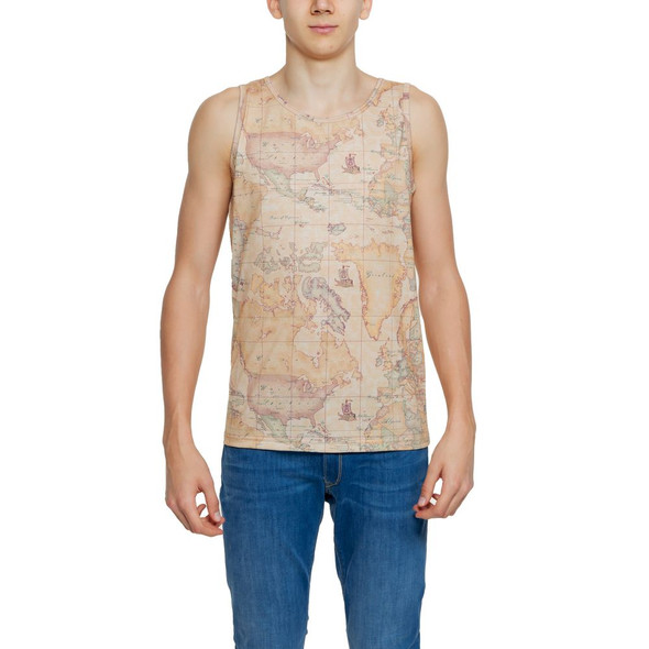 Beige Polyester Tank Top Beige Polyester Tank Top