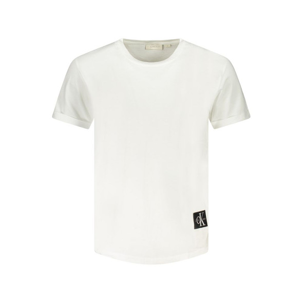 Calvin Klein White Cotton Men T-Shirt CA-39447 Calvin Klein White Cotton Men T-Shirt CA-39447