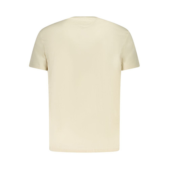 Tommy Hilfiger Beige Cotton Men T-Shirt TO-39456 Tommy Hilfiger Beige Cotton Men T-Shirt TO-39456