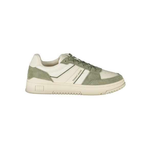 Tommy Hilfiger White Leather Men Sneaker TO-39400 Tommy Hilfiger White Leather Men Sneaker TO-39400