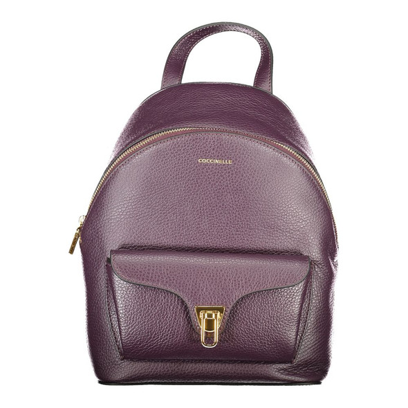 Purple Leather Women Backpack Purple Leather Women Backpack