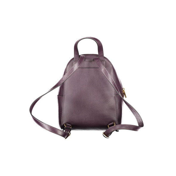 Purple Leather Women Backpack Purple Leather Women Backpack
