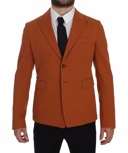 Orange Cotton Stretch Blazer Orange Cotton Stretch Blazer