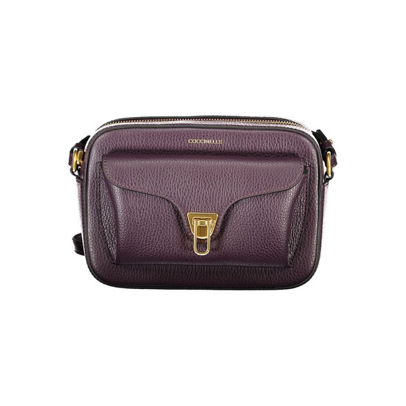 Coccinelle Purple Leather Women Handbag CO-39541 Coccinelle Purple Leather Women Handbag CO-39541