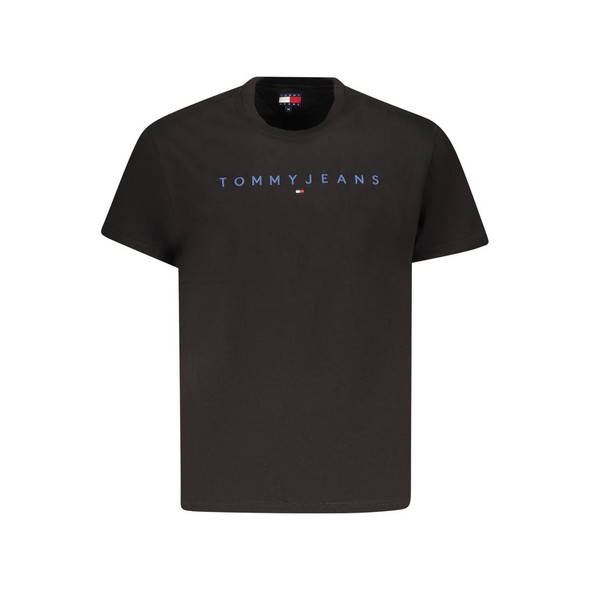 Tommy Hilfiger Black Cotton Men T-Shirt TO-39472 Tommy Hilfiger Black Cotton Men T-Shirt TO-39472