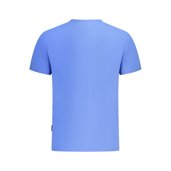 Napapijri Blue Cotton Men T-Shirt NA-35711 Napapijri Blue Cotton Men T-Shirt NA-35711
