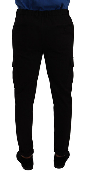 Dolce & Gabbana Black Viscose Skinny Cargo Trouser Pants Dolce & Gabbana Black Viscose Skinny Cargo Trouser Pants